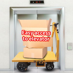 Warehouse 1000w Battery Power Electric Trolley <strong>Flat</strong> <strong>Carts</strong> Loading 600kg Cargo Brick Farm Truck Mini <strong>Cart</strong> Electric Hand Truck - Product Image 5