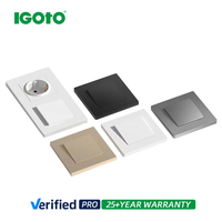 IGOTO, fabricant d'interrupteurs muraux européens, fourniture directe d'usine, matériaux personnalisés, étiquette privée, OEM, ODM, haute qualité