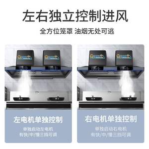 Hotte aspirante professionnelle Boss à aspiration supérieure 1,5-2M, système de ventilation de cuisine haute puissance avec panneau en verre trempé - Product Image 4