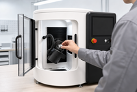 Mini-fraiseuse CNC 5 axes de haute précision DL, de bureau, avec RTCP et changeur d'outils automatique, 60000 tr/min pour le métal