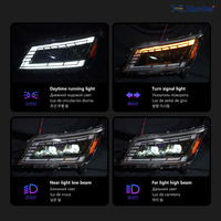 Kit de Actualización de Faros Delanteros con Lente de Proyector Dual Plug and Play para Toyota Hiace 2019-2022, Luz de Giro Secuencial Dinámica