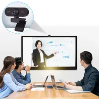 كاميرا ويب USB بدقة عالية كاملة 1080P مع ميكروفون وتركيز تلقائي وزاوية عريضة 90 درجة وفتحة بطاقة MicroSD للكمبيوتر والبث المباشر بسعر المصنع
