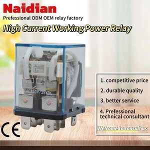 Suministros Naidian, relé de potencia de instalación de terminal rápido de 8 pines electromagnético, <span class=keywords><strong>15A</strong></span>, 20A, 30A, 12V, 24V, <span class=keywords><strong>220V</strong></span>, 2 A - Product Image 2