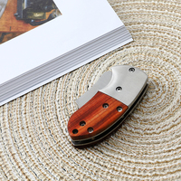 EDC Outdoor Bearing System Taschen werkzeuge Rutsch fester Holzgriff Kleine klappbare taktische Messer