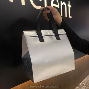 Borsa Termica Portatile alla Moda in Tessuto Non Tessuto con Manico Robusto per Pranzo e Spesa - Product Image 1