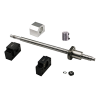 Kit de vis à billes 12 mm/SFU1204 250-1000 mm avec écrou à billes + BFBK10 + boîtier d'écrou 1204 + coupleur D20L25 pour imprimante 3D CNC