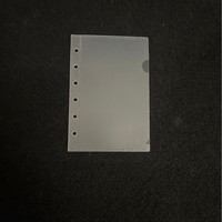Pochettes de budget A5 A6 A7 en PP dépoli, à chargement latéral, spirales, feuilles mobiles, 6 trous, pour rangement