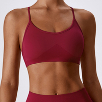 Soutien-gorge de Yoga sans couture séchage rapide serré sport course Fitness vêtements femmes fronde dos haut de Yoga pour les femmes
