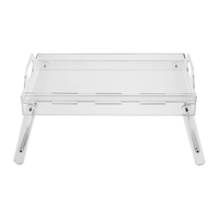 Pupitre portable pliable en acrylique avec poignée, multifonctionnel pour la prise de parole en public, personnalisable par moulage et découpe