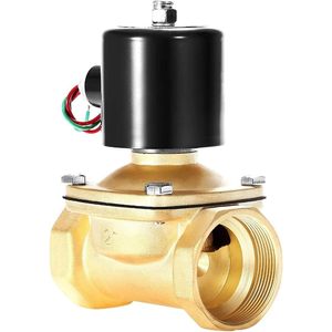 Válvula Solenoide de Latón BACOENG de 2 Pulgadas NPT AC110V Normalmente Cerrada para Control de Agua, Solenoide de Uso General - Product Image 1