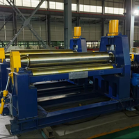 Rbqlty No-Turn Pre-Bending Hydraulic Level Down 25x2500 Machine à cintrer les tôles à 3 rouleaux pour le profilage de cylindres en acier lourd