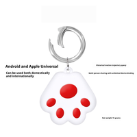 Mini traceur GPS intelligent en forme de patte, compatible iOS, collier pour chats et chiens, traceur de localisation des animaux de compagnie