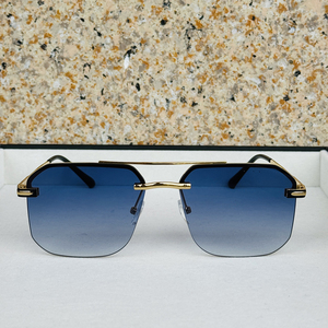 Lunettes de soleil carrées semi-cerclées SPUKA 7040 2026, verres dégradés avec protection UV400, lunettes personnalisées avec logo - Product Image 3
