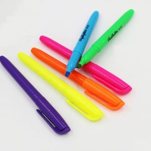 Mini Marcador Fluorescente Ecológico, Diseño Clásico Permanente, 6 Colores, Punta de Bala, Modelo YG0009, Hecho en China, ZHE - Product Image 1