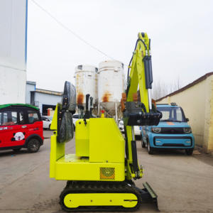 Excavadora eléctrica multifunción CE EPA para granja, 600kg, Mini excavadora para el hogar, Micro Bagger, excavadora pequeña, venta, envío gratis - Product Image 1