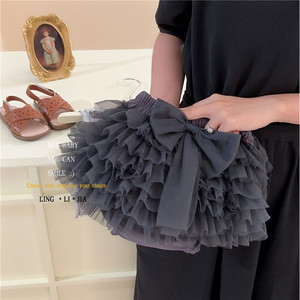 Tongxingyuan Baby Girls <b>Tutu</b> Skirt Set Cotton Two Piece Summer Outfit Solid Color Thin Fabric Kids Clothing Set - Product Image 5