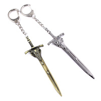Vente chaude de haute qualité anime arme porte-clés World of Warcraft Dark Soul Alterius épée porte-clés japon anime porte-clés