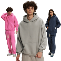 Sweat-shirt à capuche épais en molleton, double couture, logo personnalisé, prêt à personnaliser, vierge, pour fabricant