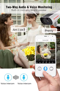 Cámara <span class=keywords><strong>de</strong></span> Seguridad VESAFE 1080p HD CCTV IP, Vigilancia WiFi para Exteriores, IP67 Impermeable, Visión Nocturna, Audio Bidireccional, SIM 4G, Solar - Product Image 3