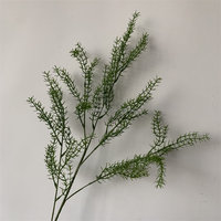 E-433 simulierter Blumenstrauß Kunstrasen pflanzen Großhandel Hochzeit Plastik pflanze Grün Dekorative Grüne Pflanze Künstlich