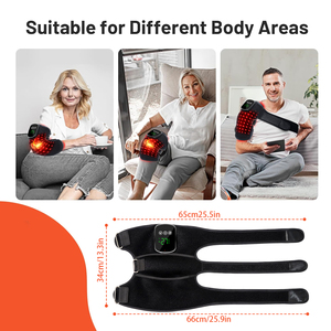 Rodillera masajeadora con vibración para terapia de luz roja personalizada con calor y terapia de luz roja - Product Image 4