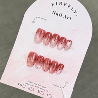 Faux Ongles Press-On Faits Main en Gros, Motif Floral 3D, French Manucure, Dégradé Nude, Imprimé Tigre, Longs Amande, Réutilisables, Personnalisables – Fournisseur