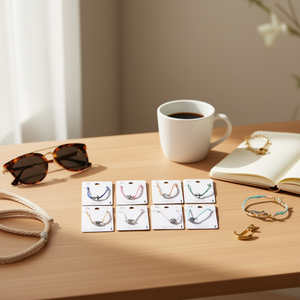 Pulsera de Acero Inoxidable con Ancla, Juego de 12 Piezas, Joyería Hecha a Mano para Mujeres y Niñas - Product Image 3