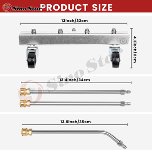 Sino Star-Boquilla de lavado automático de alta presión, escoba, chasis del tren de rodaje de plástico, limpiador del sector para el cuerpo del automóvil - Product Image 2