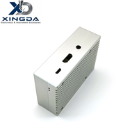 Boîtier en aluminium avec ailettes de refroidissement, boîtier en alliage d'aluminium pour module électronique de driver de puissance, fabrication sur mesure