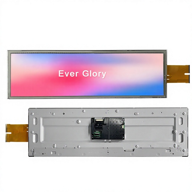 Custom Ultra-wide Stretched Bar LCD Display High Resolution Bar Type LCD Screen with Capacitive Touch Panel for Digital Signage