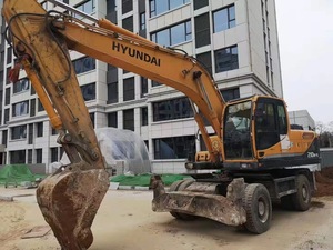 Excavatrice hydraulique sur chenilles Hyundai R210W-9 d'occasion, d'origine japonaise, 21 tonnes à vendre, mini pelle sur roues 210w-9 R225 R305 R220-9 - Product Image 3