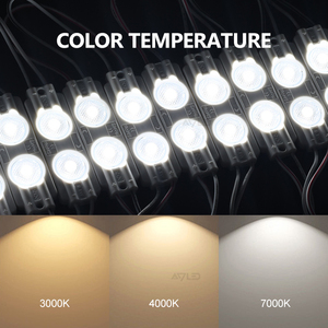 โมดูลไฟ LED สำหรับป้ายโฆษณา EU Stock IP65 DC12V 3 LEDs แบบฉีดขึ้นรูป กำลังไฟ 1W 150lm แสงพื้นหลัง 7000k สีขาว จัดส่งฟรี - Product Image 3