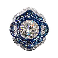 Bague simple haut de gamme pour femme, style parfum coréen, avec motif camélia, en huile, de qualité supérieure et exquise