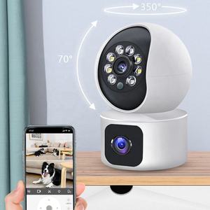 Cámara de Vigilancia WiFi CWISION Interior 1080P, Monitor para Bebés y Mascotas, Doble Lente, Visión Nocturna, Audio Bidireccional - Product Image 3