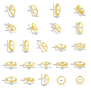 Nuovo Piercing a Cuore e Farfalla <span class=keywords><strong>per</strong></span> Naso, <span class=keywords><strong>Anello</strong></span> <span class=keywords><strong>per</strong></span> Setto Nasale in Oro, Orecchino a Cerchio <span class=keywords><strong>per</strong></span> Cartilagine dell'Orecchio <span class=keywords><strong>per</strong></span> Donna - Product Image 4