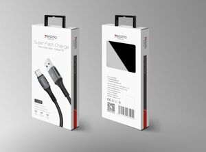 Ca36 yesido QC sạc 1.2m Loại C Cáp dữ liệu dòng 5A nhanh phí điện thoại di động Cáp USB - Product Image 6