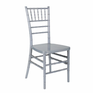 Sillas de comedor de resina de PP modernas, sillas de plástico chiavari para banquete, hotel tiffany, color dorado/plateado/blanco - Product Image 2