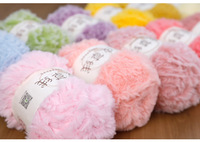 Fil de vison synthétique 100G super doux et moelleux pour crochet, idéal pour tricoter à la main des poupées, jouets, chapeaux, écharpes, sacs et fournitures d'artisanat DIY