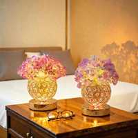 Lampe de Chevet LED Hydrangea en Pot, Veilleuse Tactile, Lampe de Table de Luxe, Lumière d'Ambiance Décorative, Offre Spéciale Décoration Maison