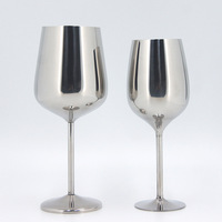 Verre à cocktail/martini en acier inoxydable 18/8 incassable, écologique et moderne, 380 ml, pour mariage, maison, restaurant, hôtel, bar