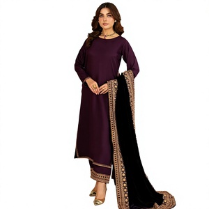 2025 Latest Collection Handmade Embroidered Sequined Pakistani Indian Boutique Women Party <b>Wedding</b> Wear Tassel Lace Knee-Length - Product Image 1