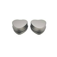 Boîte en fer blanc en forme de cœur, mini-boîte à bonbons avec fenêtre, petite boîte à bijoux, boîte cadeau en métal, impression offset, finition laquée, aromathérapie