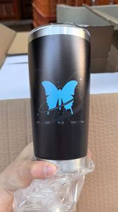 Mug isotherme de voyage personnalisé de 20 oz, blanc, à double paroi, anti-fuite, avec couvercle, pour café, promotionnel - Product Image 4