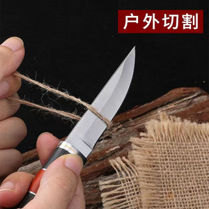 Cuchillo de carne portátil, de acero inoxidable forjado, pequeño y puntiagudo para exteriores, cuchillo para barbacoa mongola y cordero, de fábrica - Product Image 4