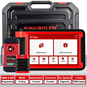 Kingbolen K8 IMMO OBD2 EOBD 모든 시스템 자동차 진단 도구 기계 키 프로그래밍 ECU 코딩 24 리셋 OBD2 스캐너