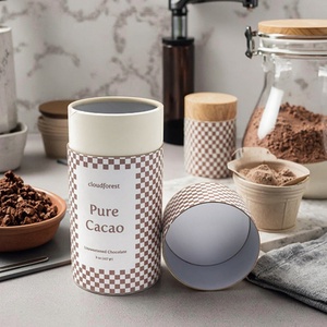 Biodegradable Aluminum <b>Foil</b> Lining Circular Paper <b>Containers</b> Packaging Coffee Tea Sugar Snacks Cocoa Powder and Seasoning - Product Image 2