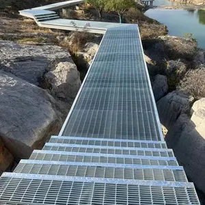 Plataforma de passarela de aço plana serrilhada para esgoto, plataforma de aço de alta qualidade com peso teórico, oferta imperdível