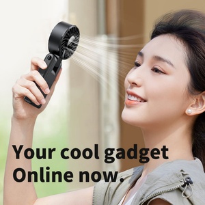 2025 Powerful Turbo Fan With 5-foldable Wind Speed Control for <b>Mini</b> Fan With 2000mah Capacity That Can Be Hung and Handheld - Product Image 3