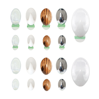 Probebi Offre Spéciale Lot de 5 crochets muraux adhésifs robustes pour suspendre des vêtements en plastique