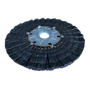 Roue de polissage en tissu Tissu noir 2*16 "OEM de polissage de surface de roue en tissu pour un polissage fin offrant des finitions lisses et brillantes - Product Image 2